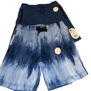 NWT Boys XL 14/16 Blue Tie-Dye Shorts& Blue Shorts. Wonder kids. 2 pc lot